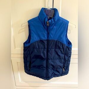 Kids Reversible Blue Puffer Vest / Size Small
